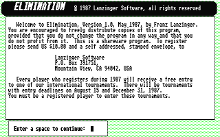 Elimination — screenshot 1